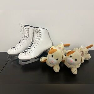 Reidell 133 Diamond Ice Skates with Coronation Ace blades & Soft Skate Guards